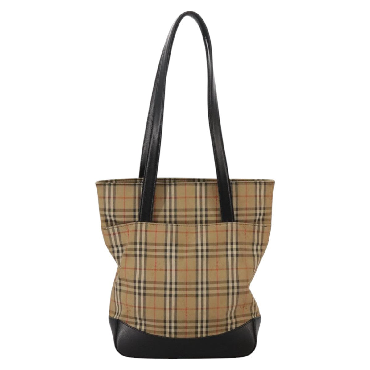 Burberry Nova Check Tote Leather, BEIGE, CANVAS, Tote bag