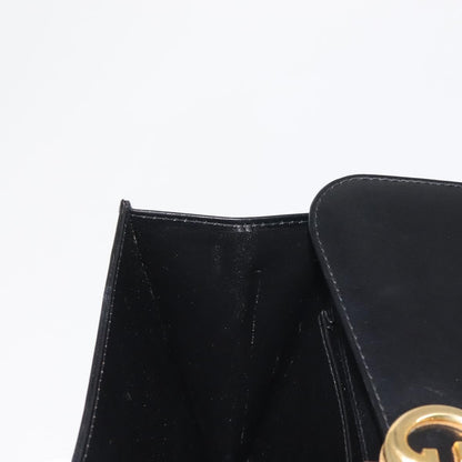 Gucci 1973 Flap Top Handle Bag Leather, BLACK, LEATHER, Handbag