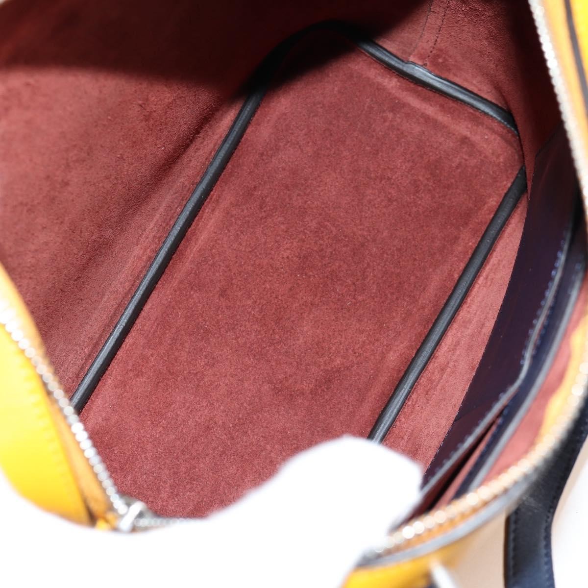 Celine Soft Cube Bag Leather, YELLOW, LEATHER, Handbag