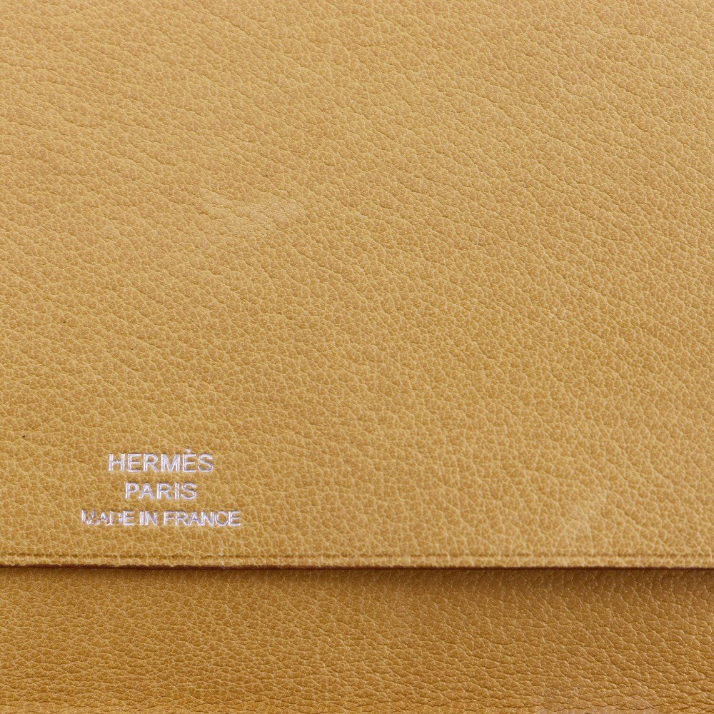 Hermes Vision Agenda Cover Leather, YELLOW, LEATHER, Wallets