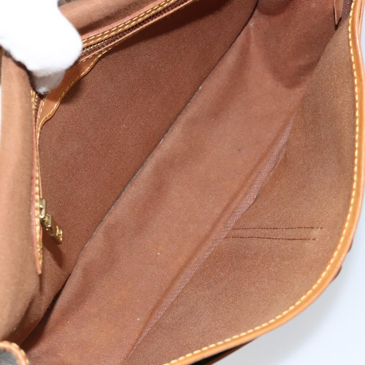 Louis Vuitton Sac Gibeciere Messenger Bag Monogram Canvas, BROWN, CANVAS, Shoulder bag