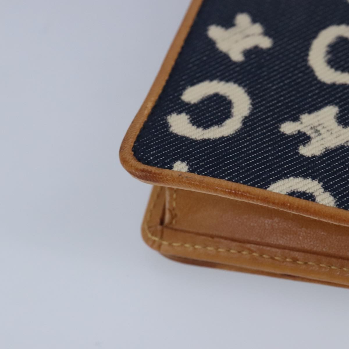 Celine Vintage Macadam Shoulder Bag C Macadam canvas, BLUE, CANVAS, Shoulder bag