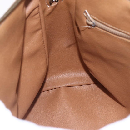 Celine Vintage Macadam Handbag Canvas and Leather, BROWN, CANVAS, Handbag