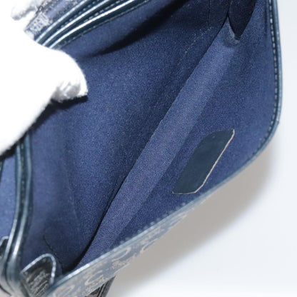 Celine C Sulky Handbag Canvas, NAVY, CANVAS, Handbag