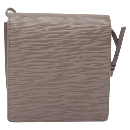 Louis Vuitton Biarritz Shoulder Bag Epi Leather, GRAY, LEATHER, Shoulder bag