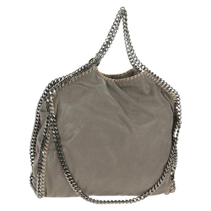 Stella McCartney Falabella Fold Over Bag Faux Leather, GRAY, POLYESTER, Shoulder bag