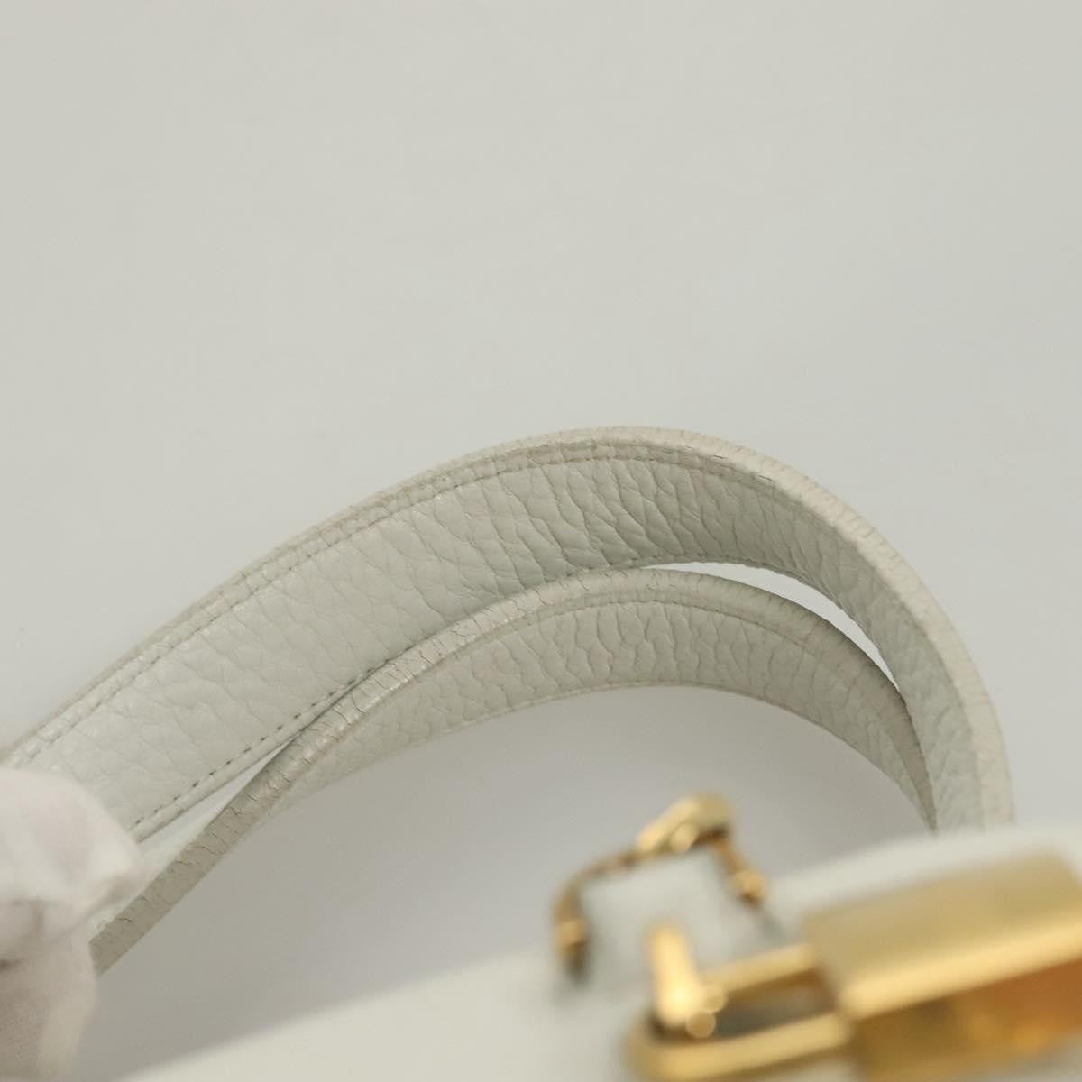 Loewe Chain Roller Handbag Leather, WHITE, LEATHER, Shoulder bag