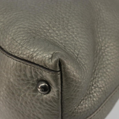 Gucci Soho Convertible Top Handle Bag Leather, Silver, Leather, Handbag