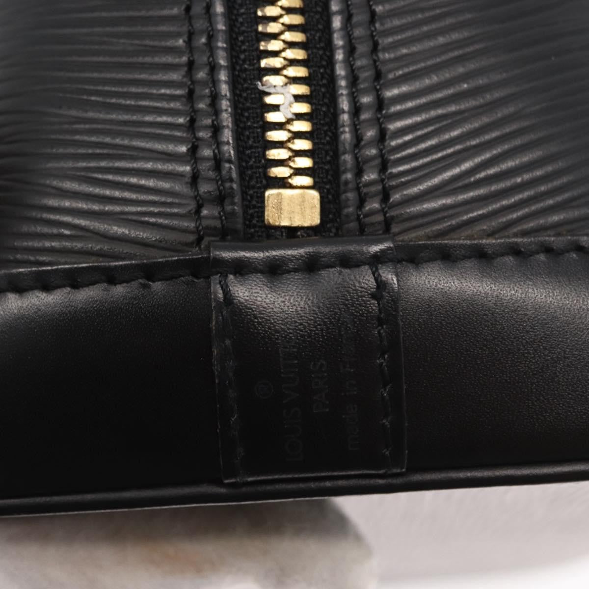 Louis Vuitton Alma Handbag Epi Leather, BLACK, LEATHER, Handbag