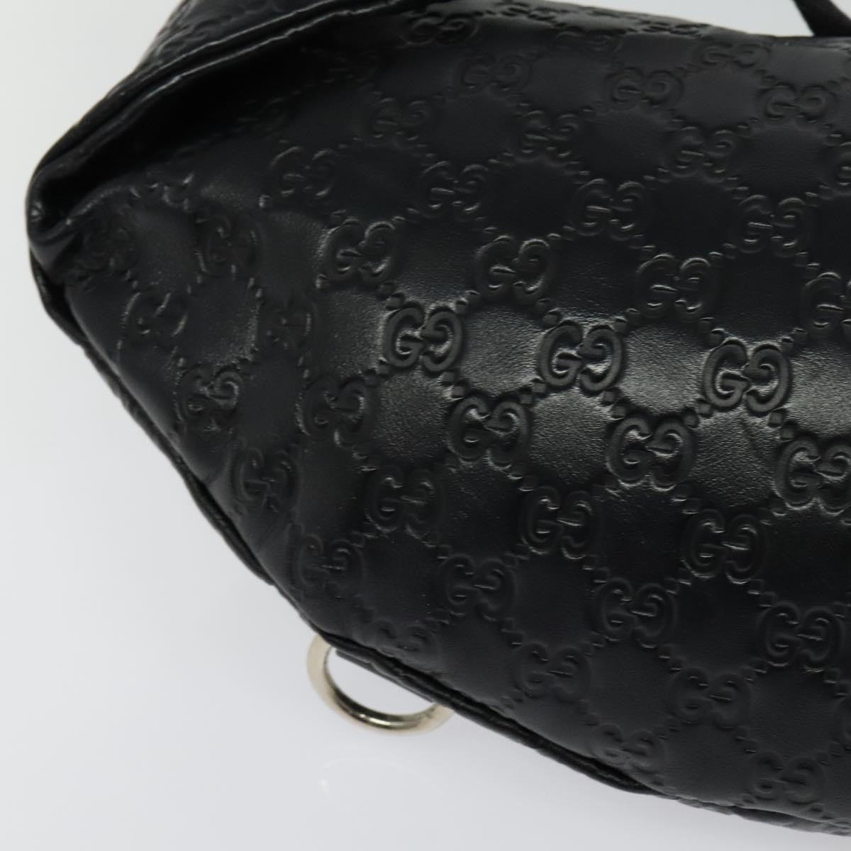 Gucci Waist Bag Guccissima Leather, BLACK, LEATHER, Clutche & pouche