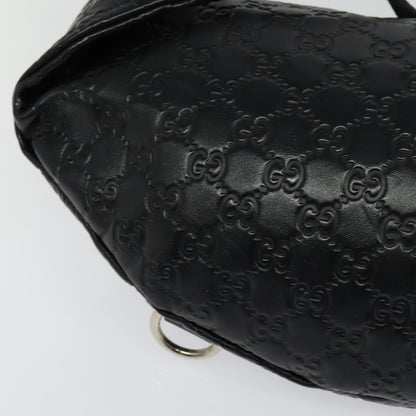 Gucci Waist Bag Guccissima Leather, BLACK, LEATHER, Clutche & pouche