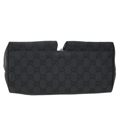 Gucci Double Pocket Tote GG Canvas, BLACK, CANVAS, Tote bag