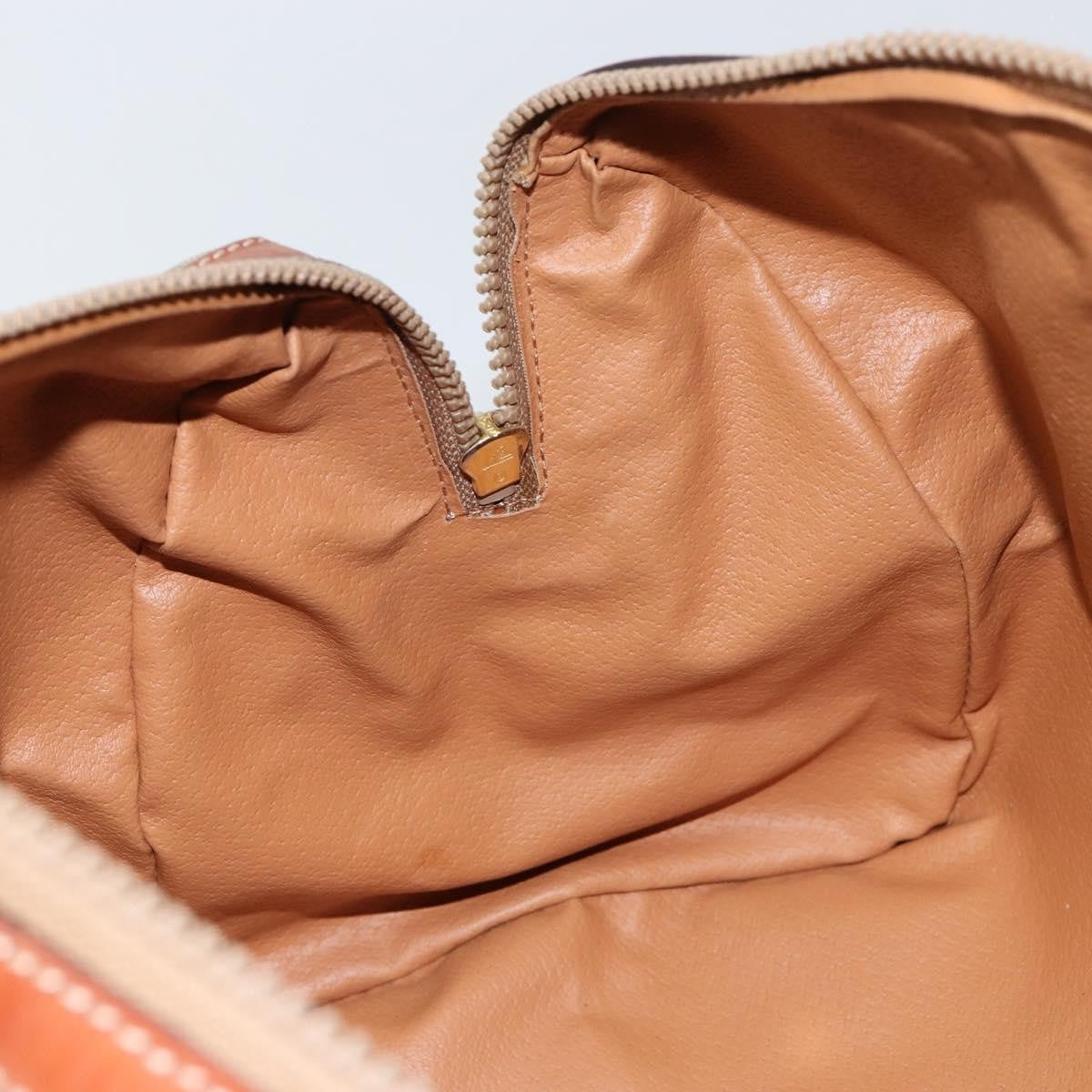 Celine Macadam Handbag Macadam with leather, BEIGE, PVC, Handbag