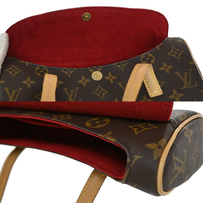 Louis Vuitton Sonatine Handbag Monogram Canvas, BROWN, CANVAS, Handbag