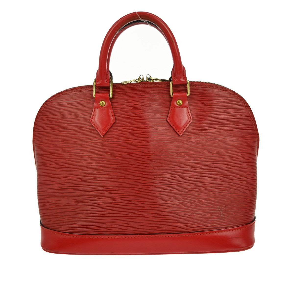 Louis Vuitton Alma Handbag Epi Leather, RED, LEATHER, Handbag