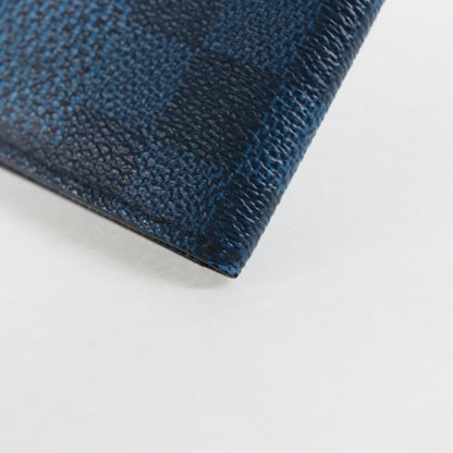 Louis Vuitton Graphite Card Case Monogram Damier, BLUE, CANVAS, Card Holders