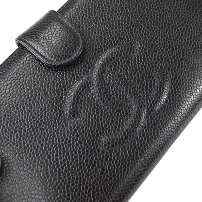 Chanel Timeless CC French Wallet Caviar, BLACK, LEATHER, Wallets