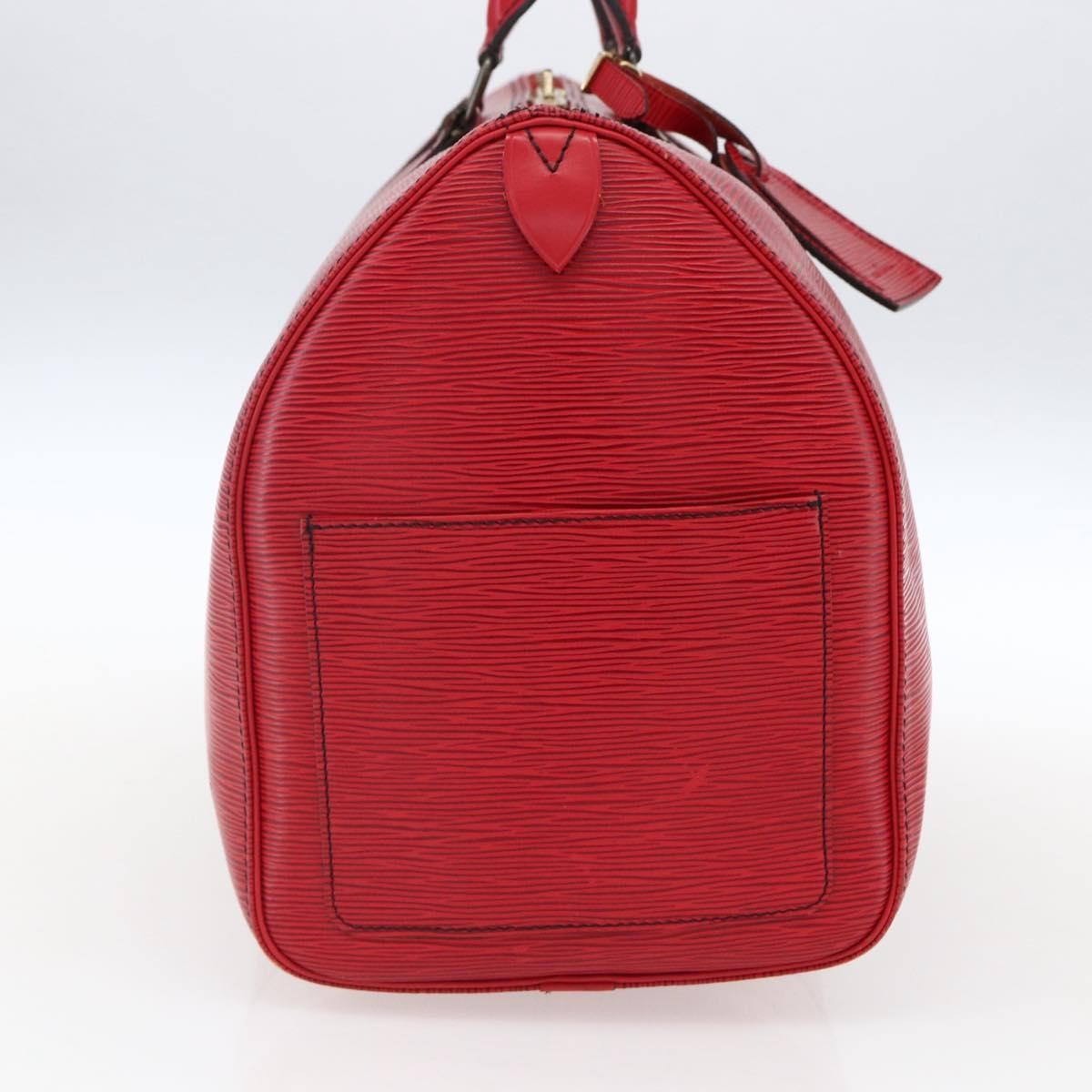 Louis Vuitton Keepall Bag Epi Leather, RED, LEATHER, Travel bag