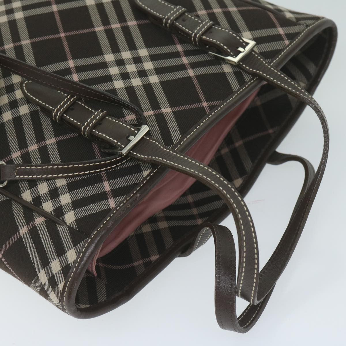 Burberry Nova Check Tote canvas check pattern, BROWN, CANVAS, Tote bag