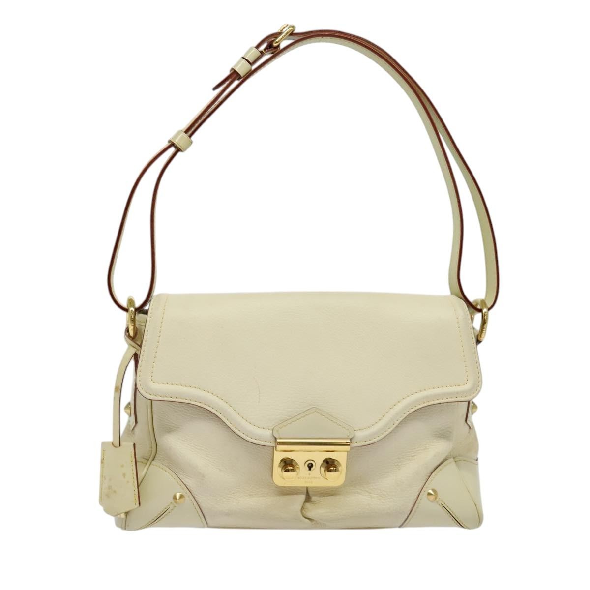 Louis Vuitton Suhali L'Essentiel Handbag Leather, WHITE, LEATHER, Shoulder bag