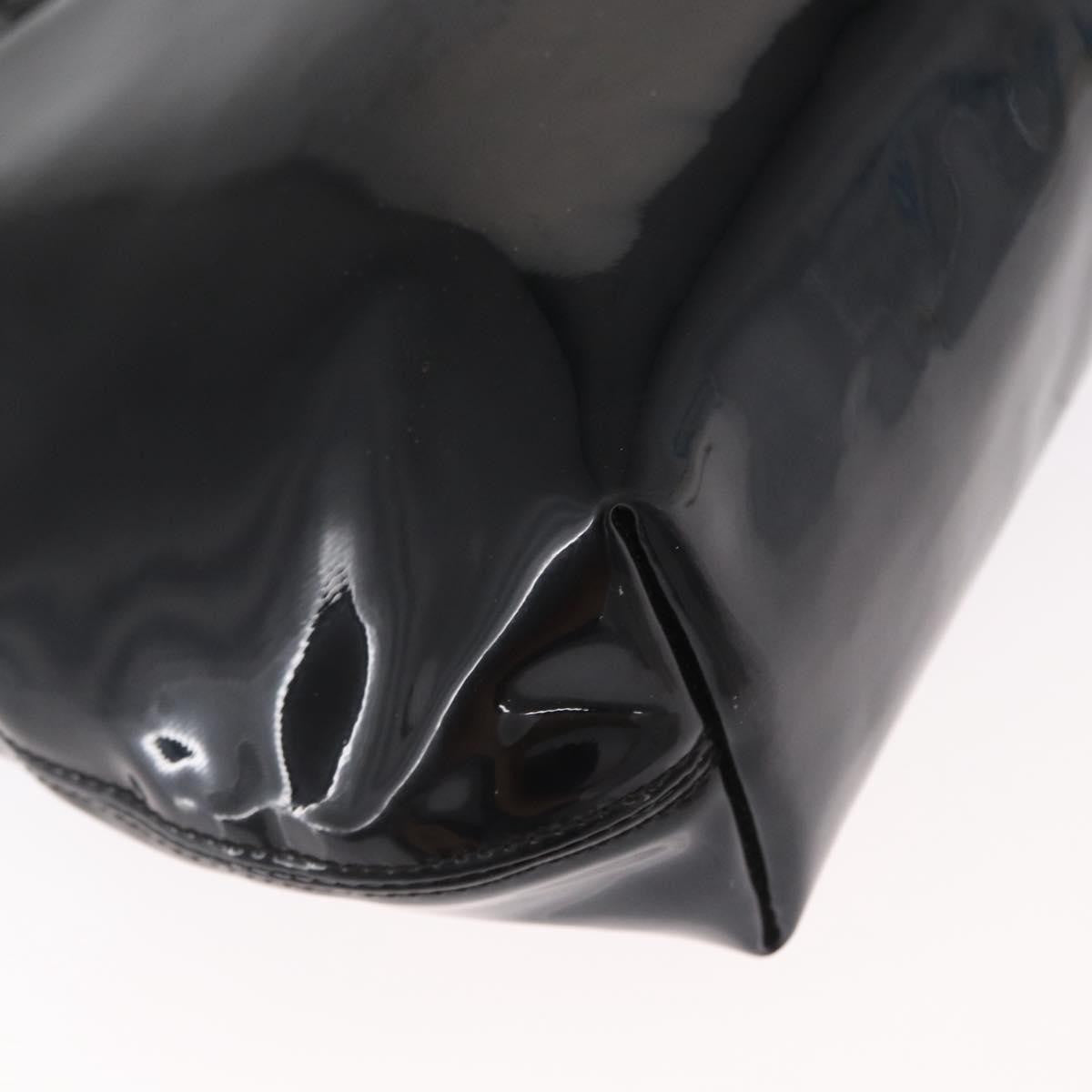 Celine Circle Logo Handbag Patent Leather, BLACK, PATENT_LEATHER, Handbag