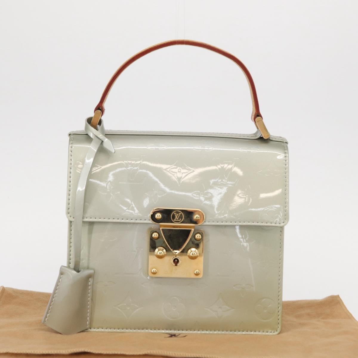 Louis Vuitton Spring Street Handbag Monogram Vernis, GRAY, PATENT_LEATHER, Handbag
