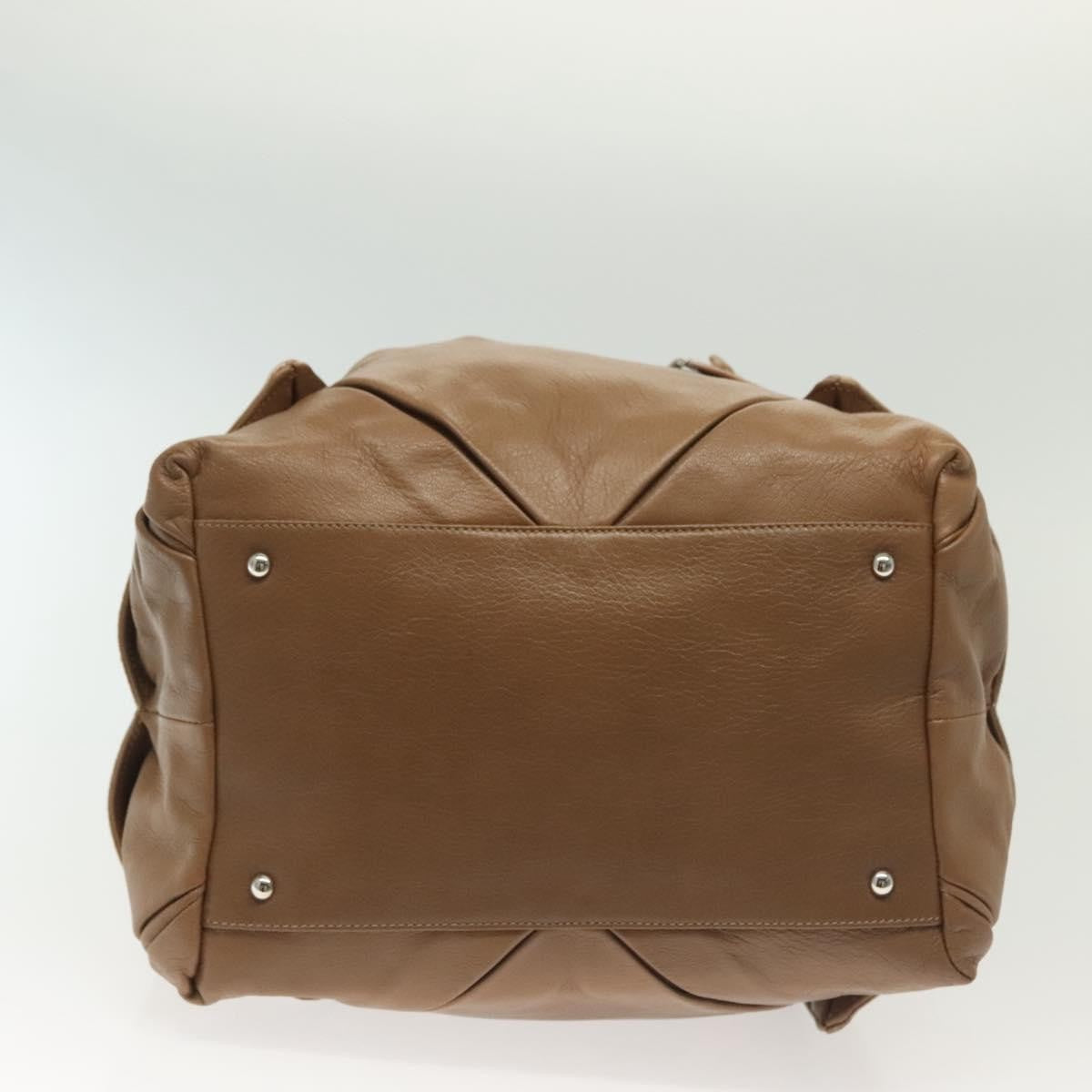 Salvatore Ferragamo Vintage Handbag Leather, BROWN, LEATHER, Handbag