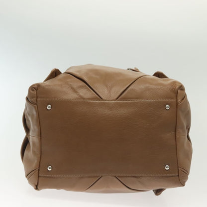 Salvatore Ferragamo Vintage Handbag Leather, BROWN, LEATHER, Handbag