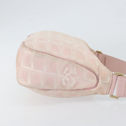 Chanel Travel Line Zip Hobo Nylon, PINK, NYLON, Shoulder bag