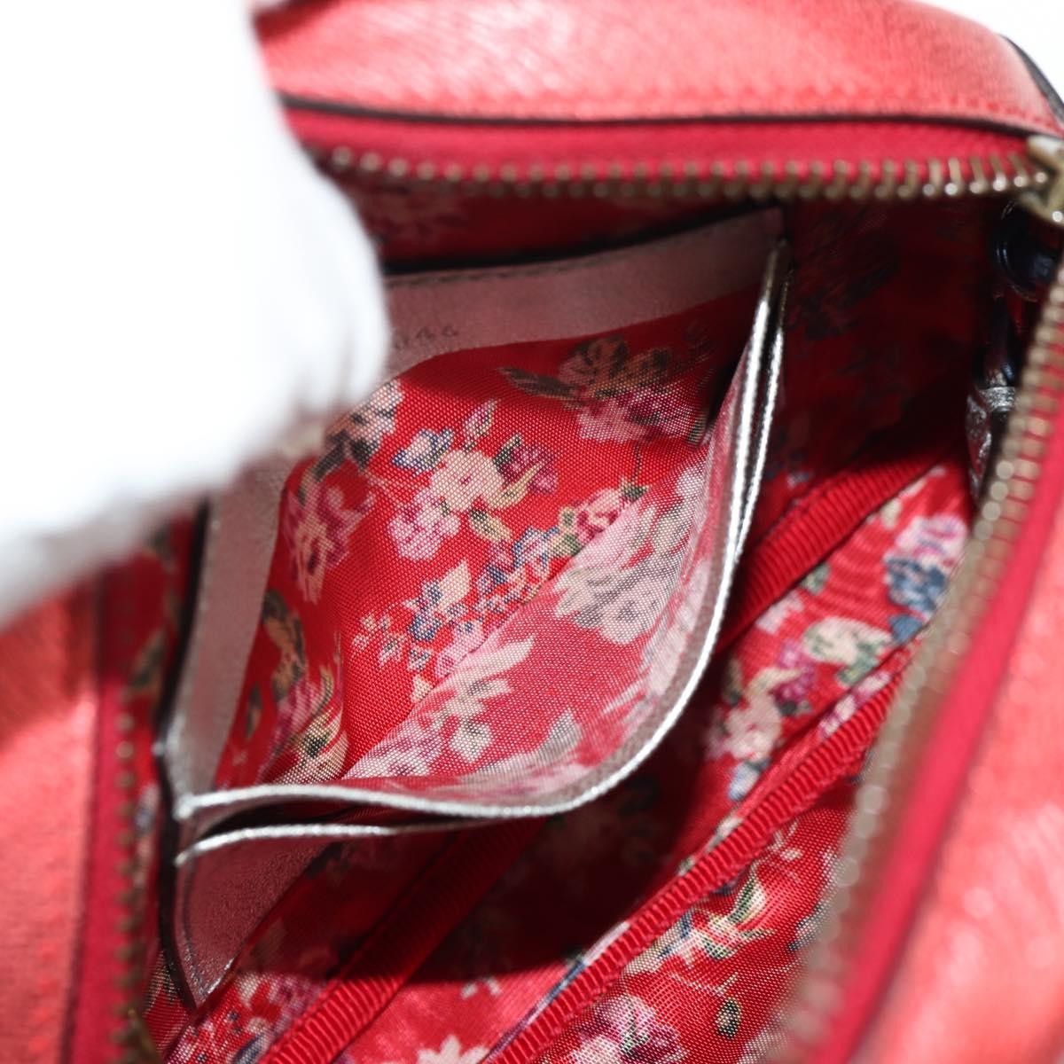 Gucci Trapuntata Camera Shoulder Bag Lambskin, BLUE, LEATHER, Shoulder bag