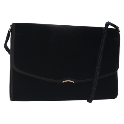Gucci Vintage Shoulder Bag Velvet, BLACK, VELVET, Shoulder bag