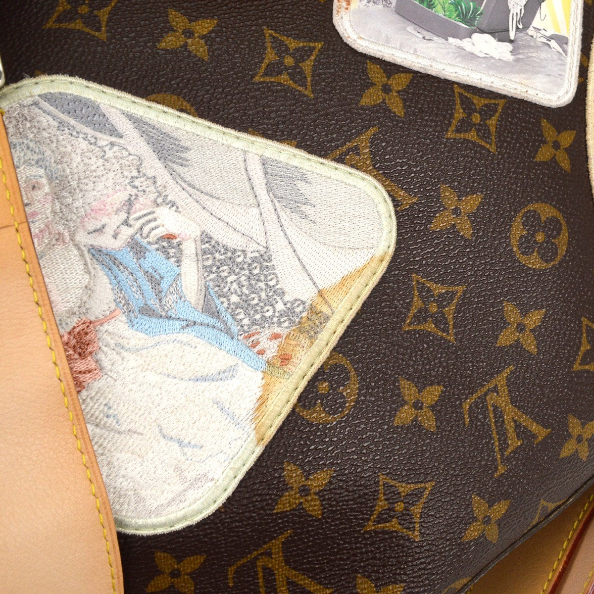 Louis Vuitton Cindy Sherman Camera Messenger Bag Patch Embellished Monogram Canvas, BROWN, CANVAS, Handbag