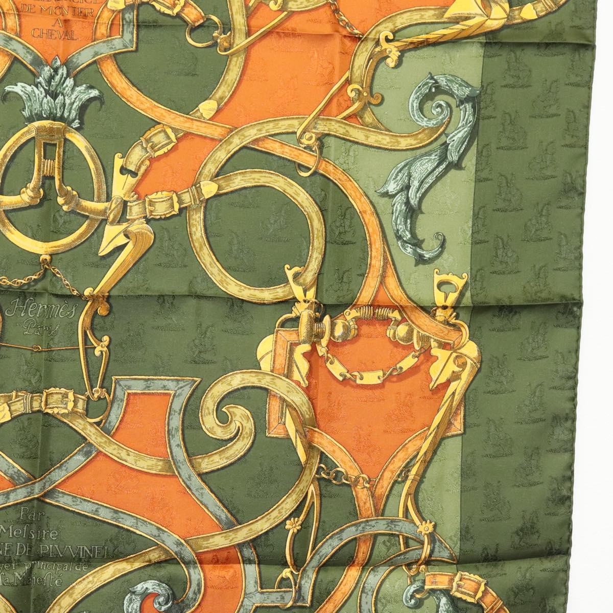 Hermes Carré 90 Silk multicolor, GREEN, SILK, Scarve & shawl