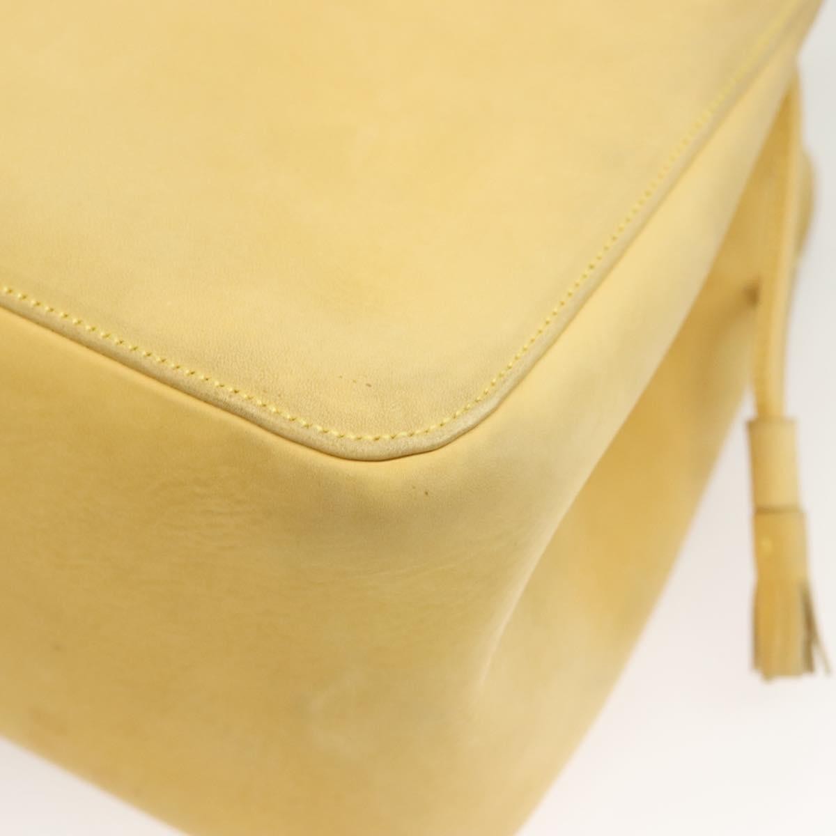 Salvatore Ferragamo Vintage Tote bag Suede, YELLOW, SUEDE, Tote bag