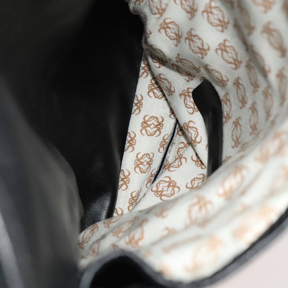 Loewe Anagram Business Leather, BLACK, LEATHER, Briefcase