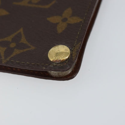Louis Vuitton Porte Cartes Pression Card Case Monogram Canvas, BROWN, CANVAS, Card Holders