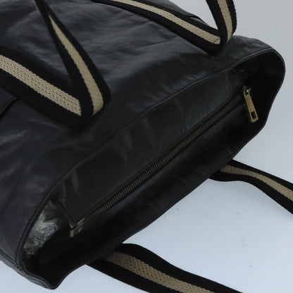 Bally Vintage Tote Bag Leather, BLACK, LEATHER, Tote bag