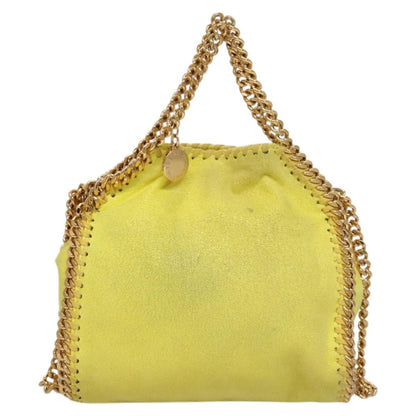 Stella McCartney Falabella Fold Over Crossbody Bag Suede, YELLOW, SUEDE, Crossbody bag