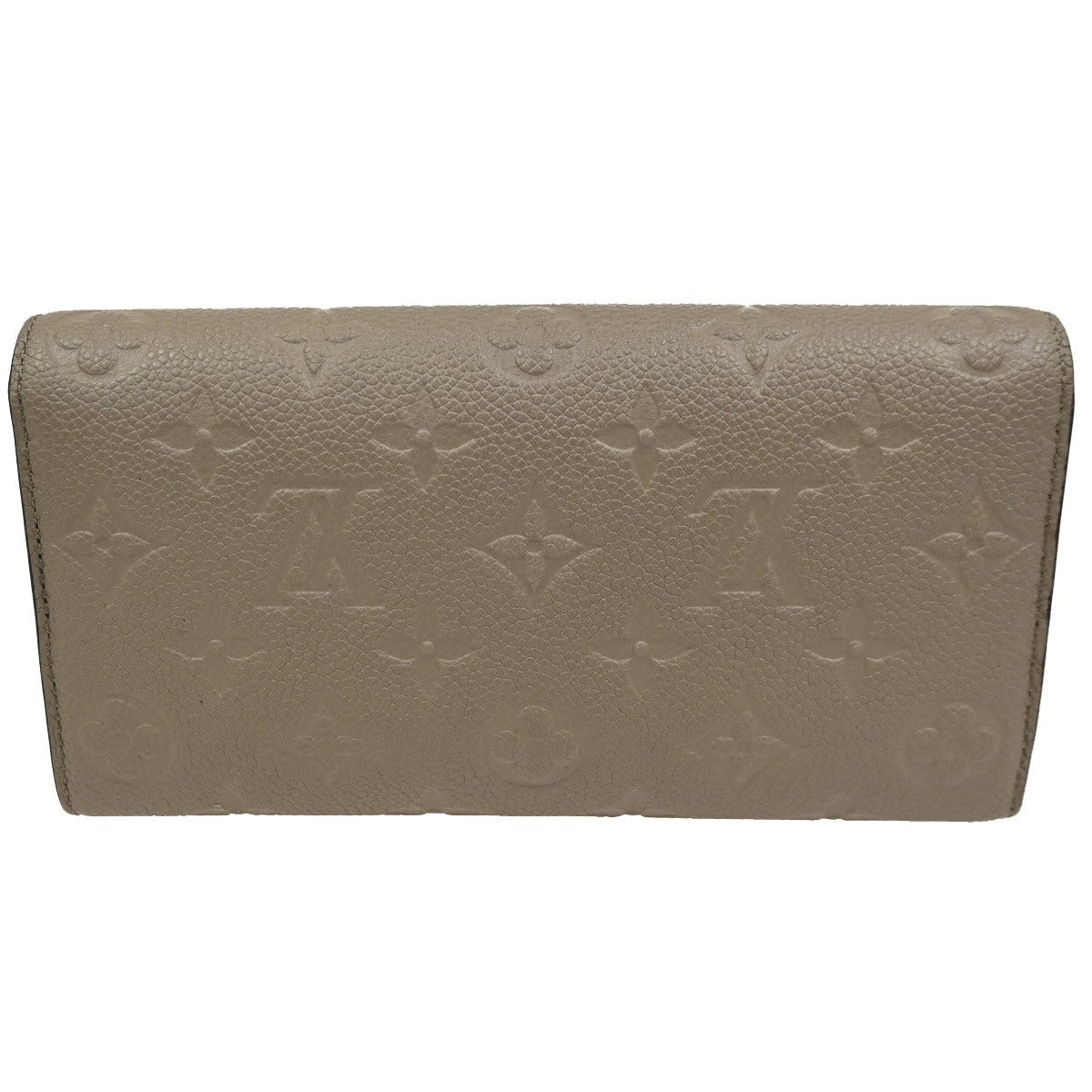 Louis Vuitton Portefeuille Sarah Wallet Monogram Empreinte, BEIGE, LEATHER, Wallets