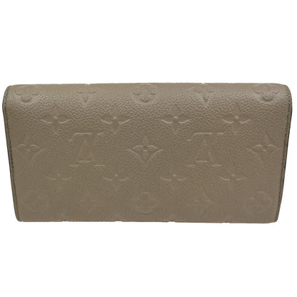 Louis Vuitton Portefeuille Sarah Wallet Monogram Empreinte, BEIGE, LEATHER, Wallets