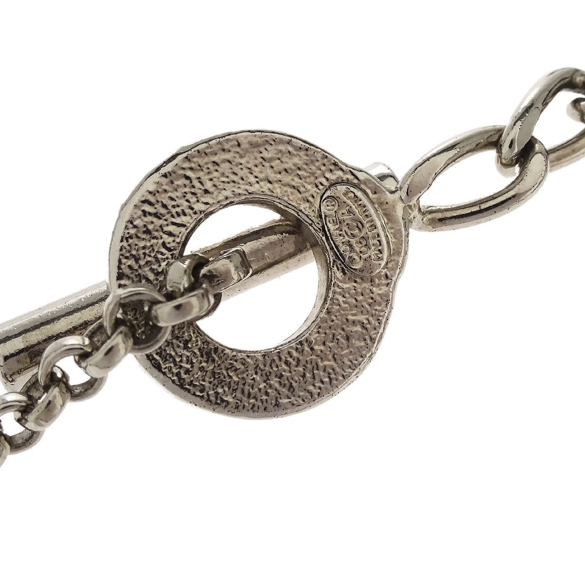 Chanel CC Pendant Necklace Metal, SILVER, SILVER_PLATED, Necklace