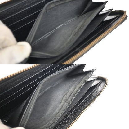 Gucci GG Marmont Zip Around Wallet Leather, BLACK, LEATHER, Wallets