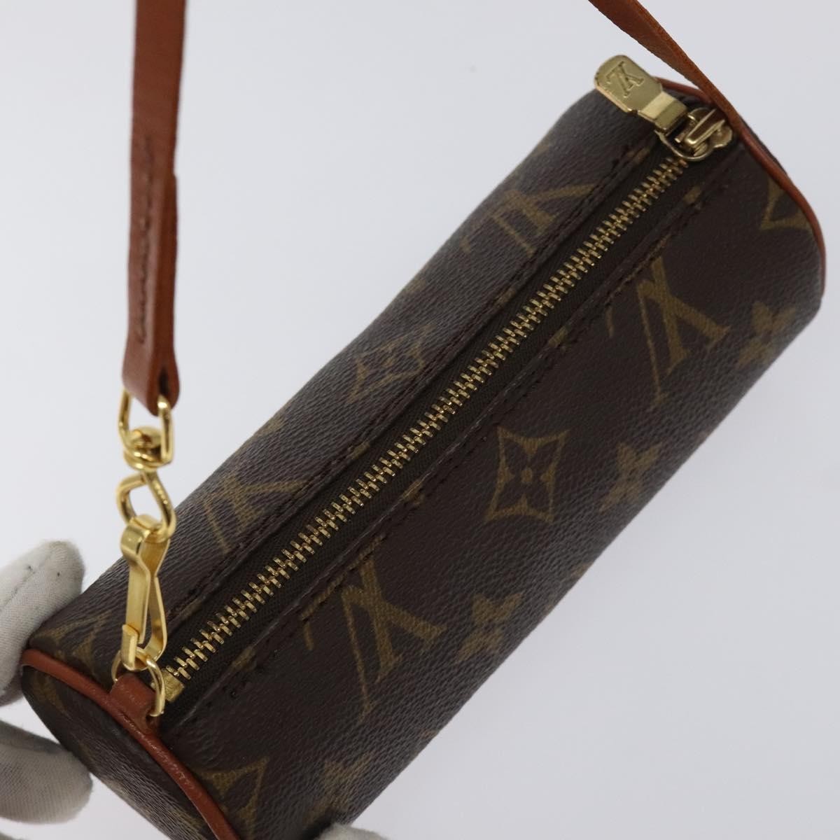 Louis Vuitton Papillon Pochette Monogram Canvas, BROWN, CANVAS, Handbag