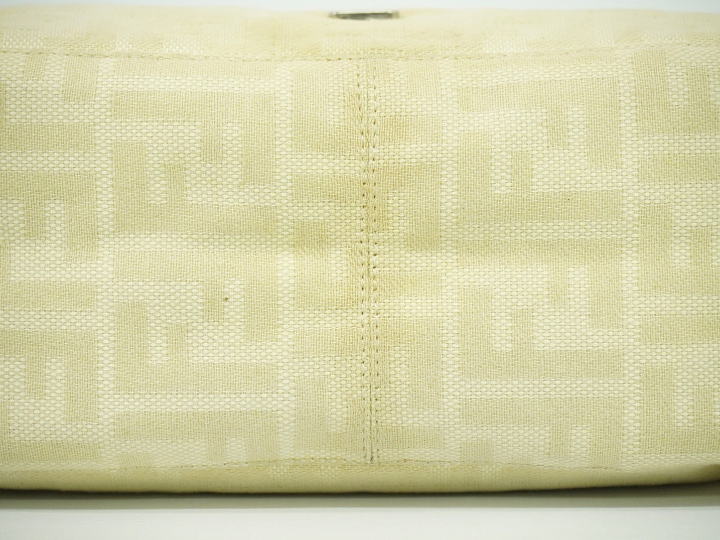 Fendi Mamma Baguette Zucca canvas, BEIGE, CANVAS, Shoulder bag
