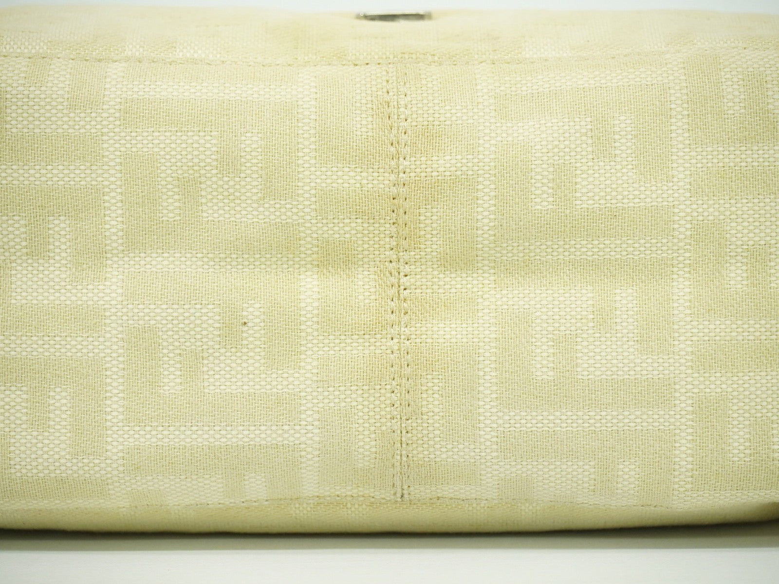 Fendi Mamma Baguette Zucca canvas, BEIGE, CANVAS, Shoulder bag