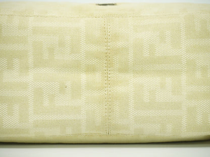 Fendi Mamma Baguette Zucca canvas, BEIGE, CANVAS, Shoulder bag