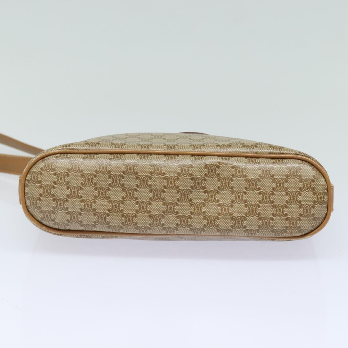 Celine Macadam Shoulder Bag Canvas, BEIGE, CANVAS, Shoulder bag