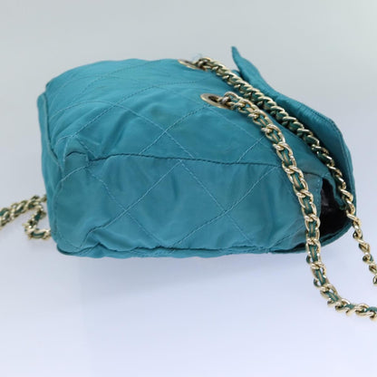 Prada Chain Shoulder Bag Tessuto, BLUE, NYLON, Shoulder bag