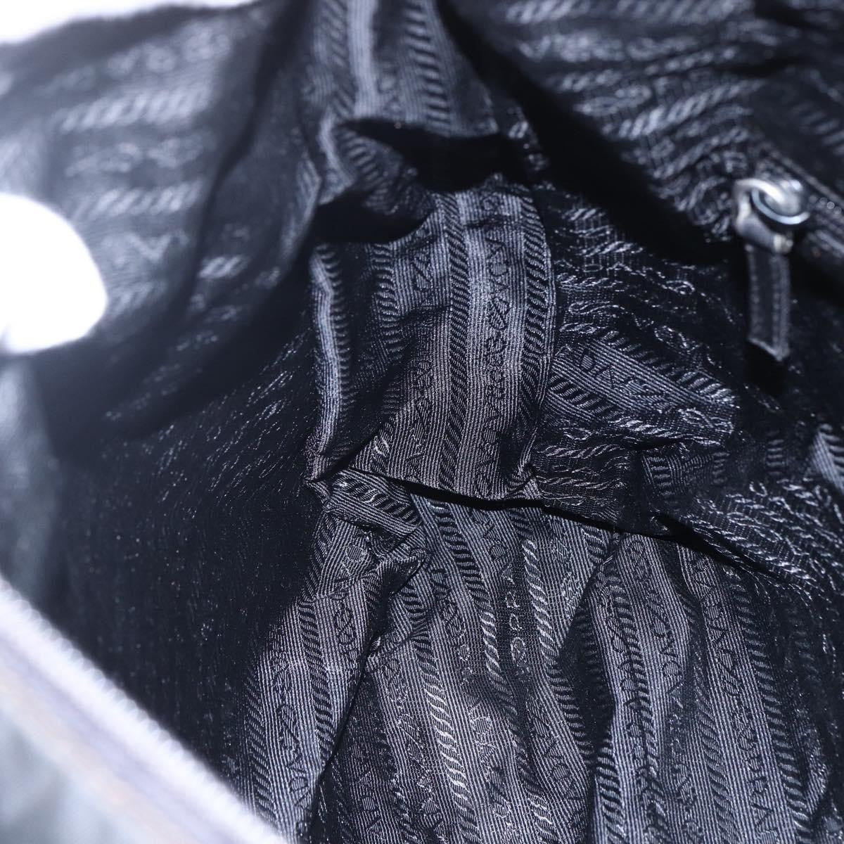 Prada Front Pocket Messenger Bag Tessuto, BLACK, NYLON, Shoulder bag