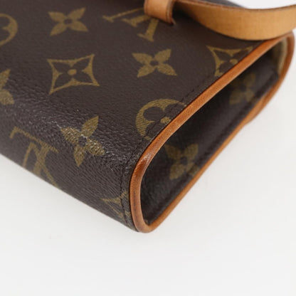 Louis Vuitton Florentine Waist Bag Monogram Canvas, BROWN, CANVAS, Clutche & pouche